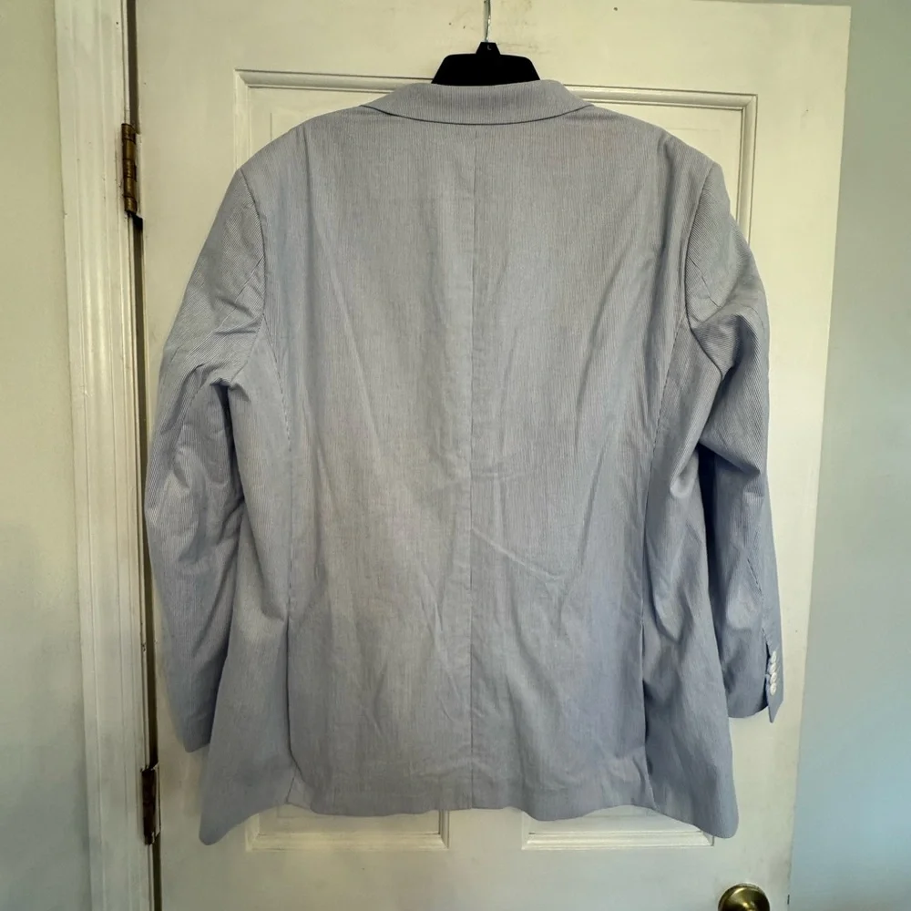 Alan Flusser Striped Blazer with Multicolor Lining - Picture 2 of 7